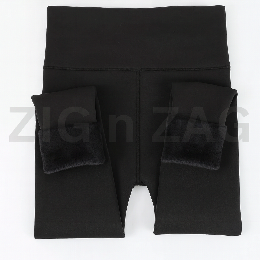 Women's Fleece-Lined Thermal Tights, Thick Autumn & Winter Warm Base Layer Stretchy Leggings, Elastic Outdoor Wear