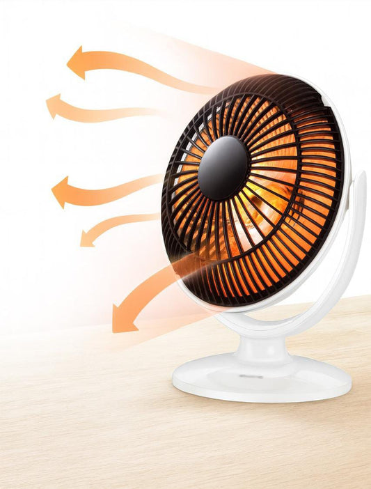 200W 6" Electric Heater Fan Winter Air Warmer Silent Desk