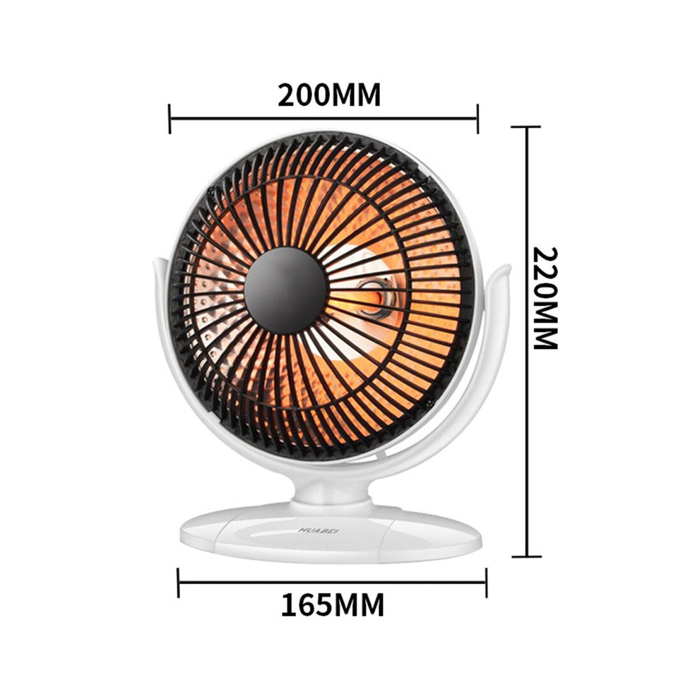 200W 6" Electric Heater Fan Winter Air Warmer Silent Desk