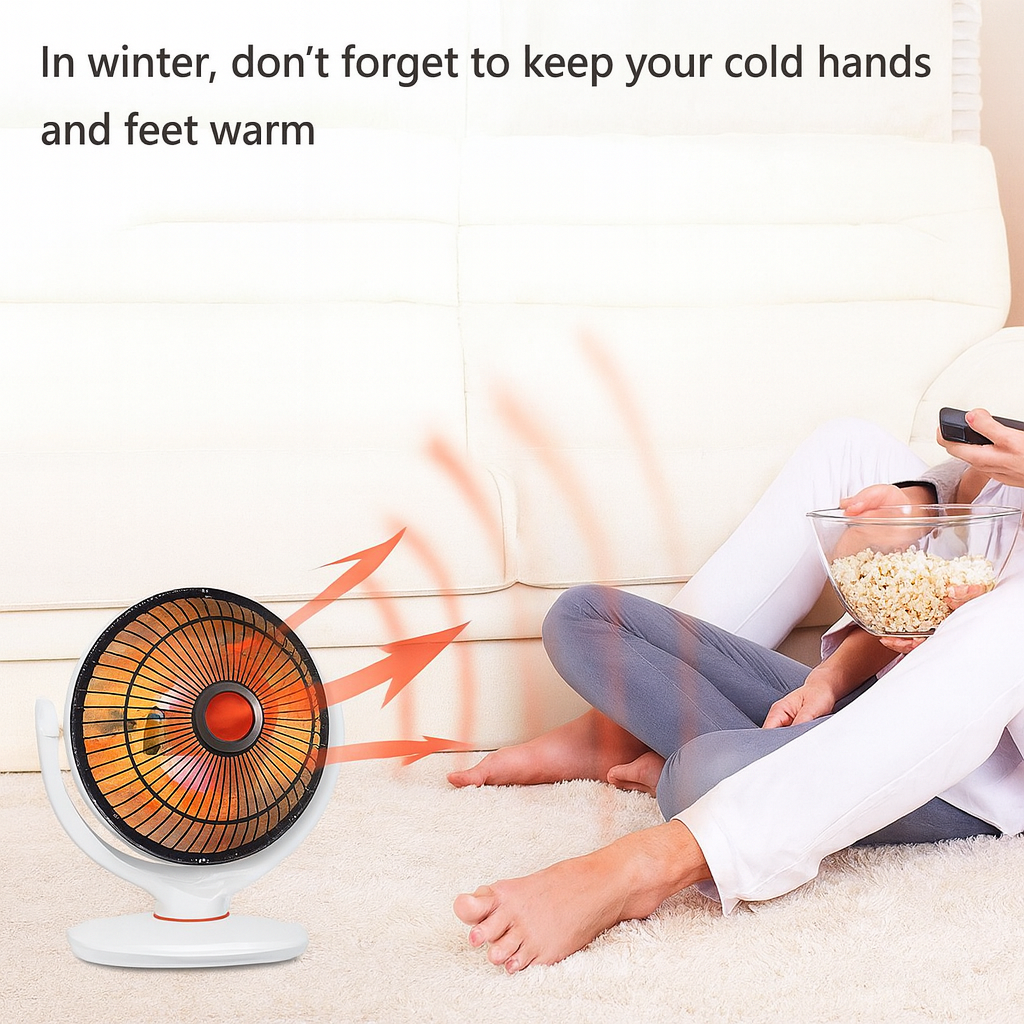 200W 6" Electric Heater Fan Winter Air Warmer Silent Desk