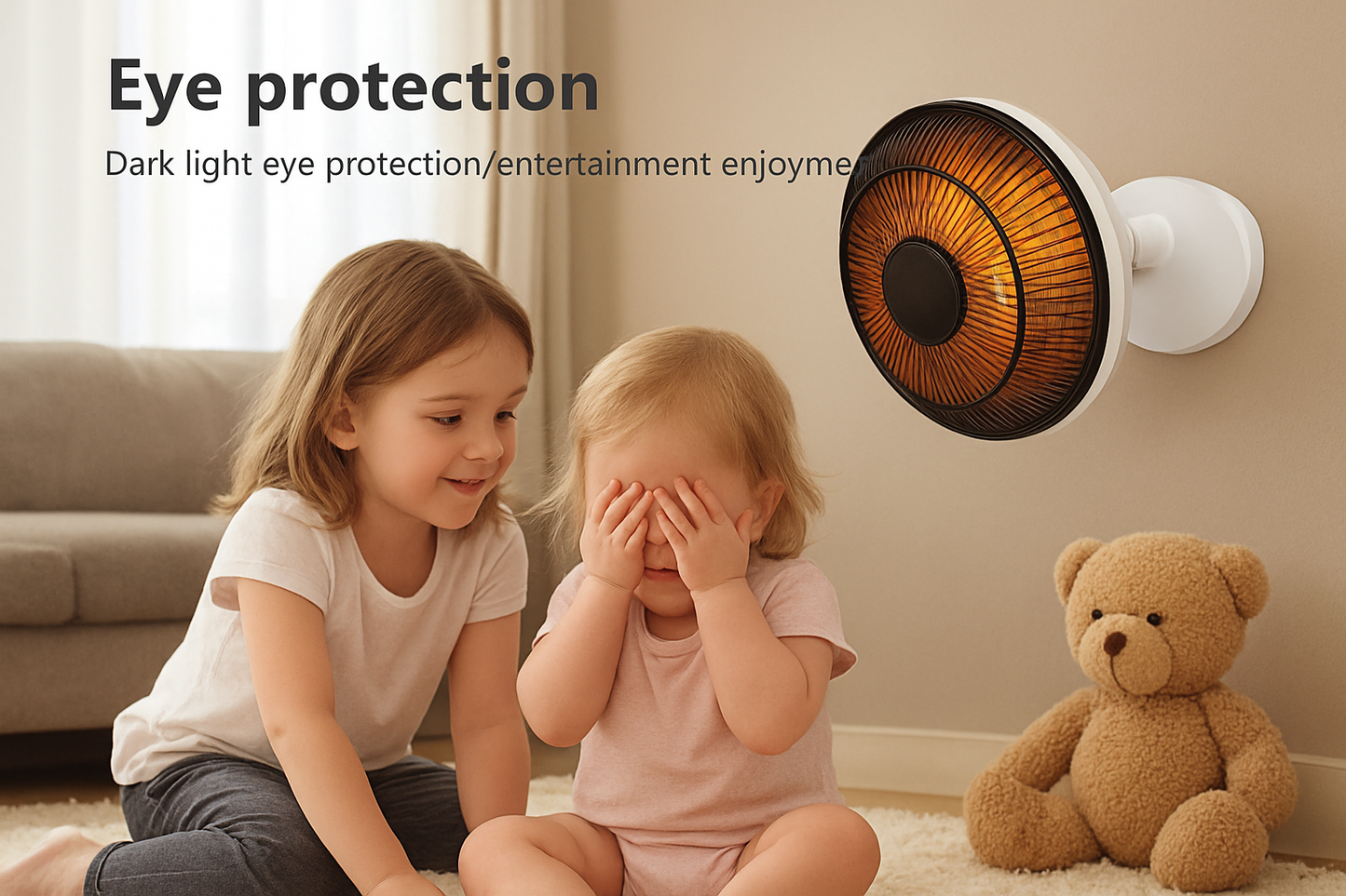 200W 6" Electric Heater Fan Winter Air Warmer Silent Desk