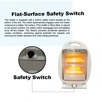 Electric Room Heater | Electric Heater With Safety Switch | Energy Saving | Foldable Heater | Best Quality Heater | (400W ,800W) | (300W, 600W)