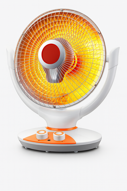 200W 6" Electric Heater Fan Winter Air Warmer Silent Desk